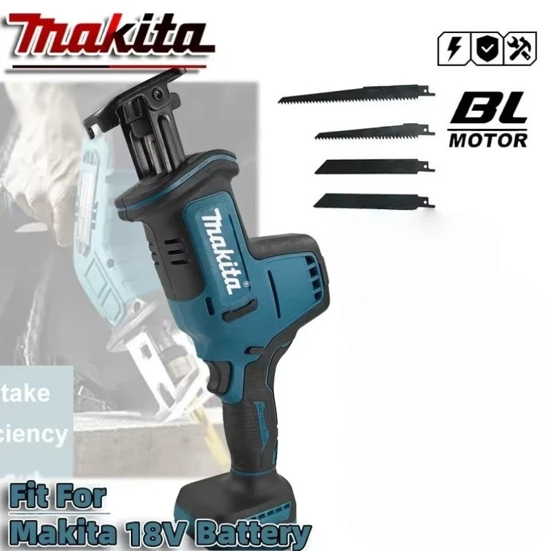 

Makita Cordless Reciprocating Saw Brushless Speed Adjustable Metal Wood Electric Saw Power Tool for 18V Battery