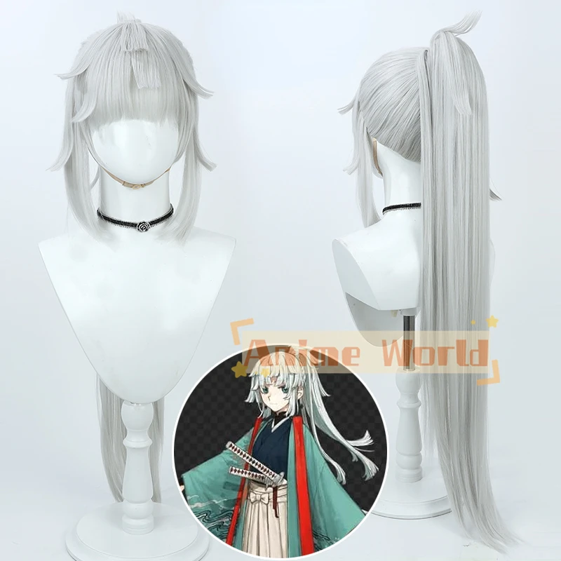 Game Fate Samurai Remnant Yui Shosetsu Synthetic Hair Heat Resistant Halloween Role Play Party Carnival + Wig Cap