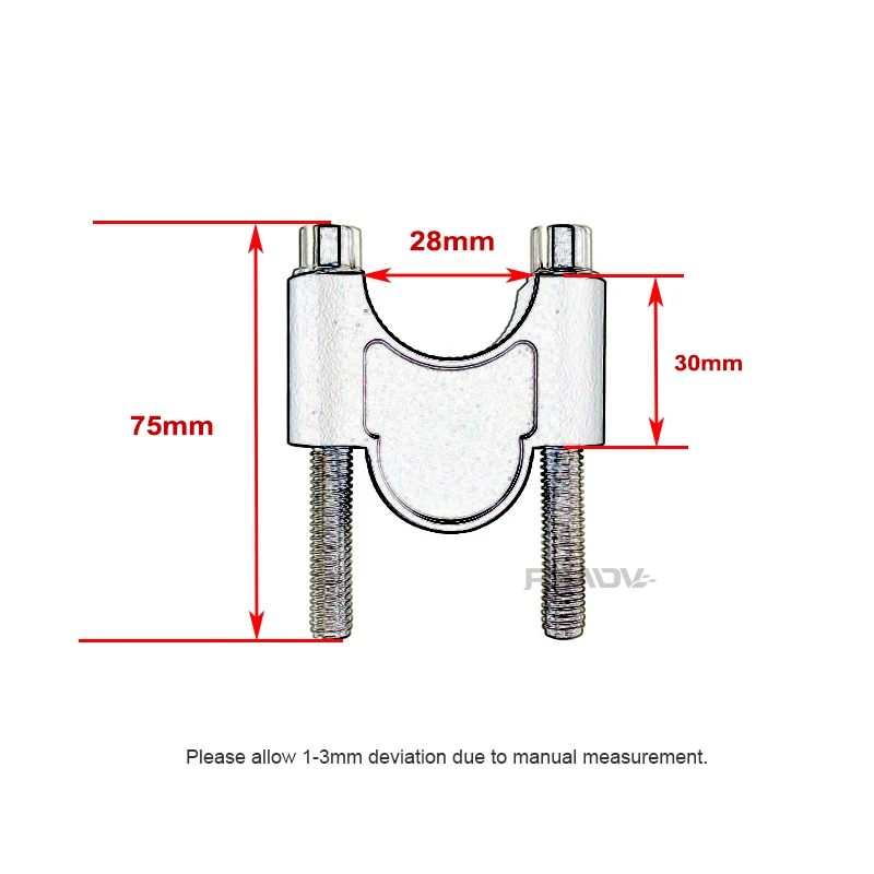 Motorcycle Handlebar Riser Mount Handle Bar Clamp Rise Extend Adapter Accessories Fit For VOGE 300 RALLY 300 GY RALLY300 - Image 5