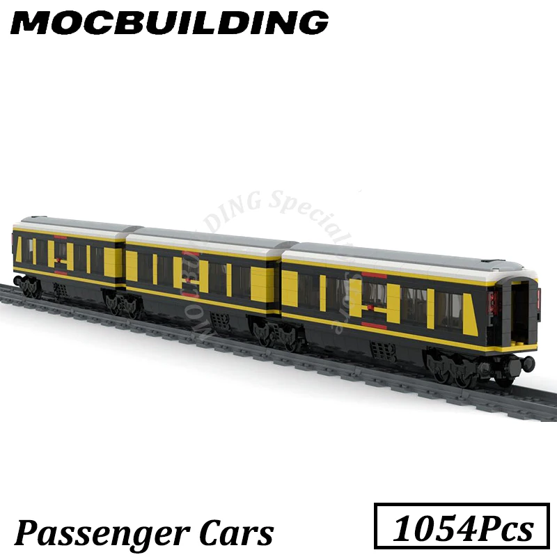 Autovetture modello treno accessori ferrovia Moc Building Block Display Set fai da te mattone giocattolo regalo regalo di compleanno natale