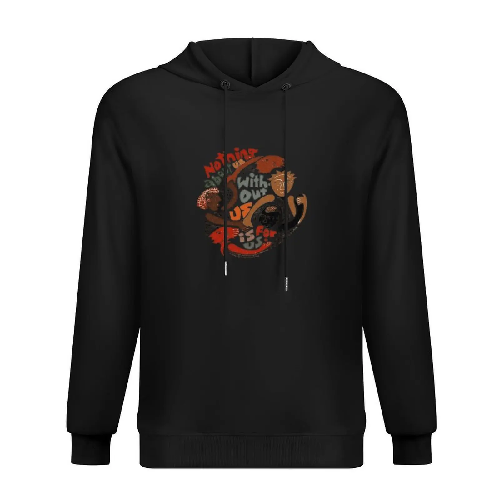 

nothing about us without us is for us Hoodie male clothes anime clothes men's winter sweater clothes for men hoodie streetwear