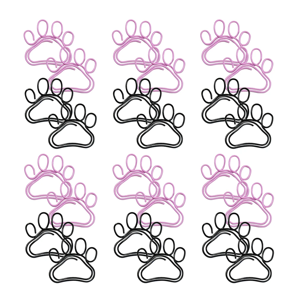 50Pcs Cat Clips Exquisite Small Clips for Filing Documents Cards Envelopes Convenient Office Paperclips Set