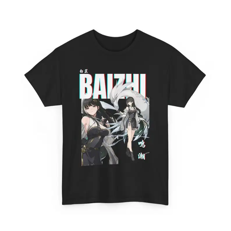 Anime Baizhi Wuthering Waves Wuwa - Gaming  Clothes -Character Unisex Shirt -  Japanese Shirt - Manga Japanese Shirt