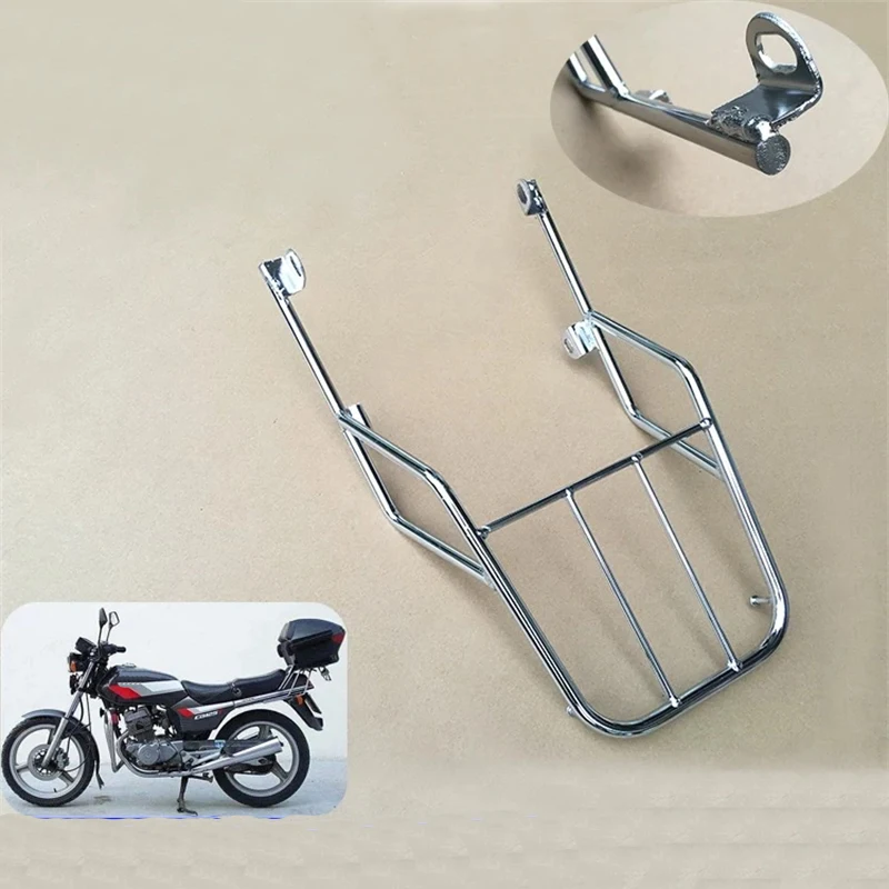 Motorcycle Cargo Carrier for CB125T DY125 QJ125 LF125 for Lifan Honda Jialing Dayang Dayun Loncin Haojin Chromed Luggage Bracket