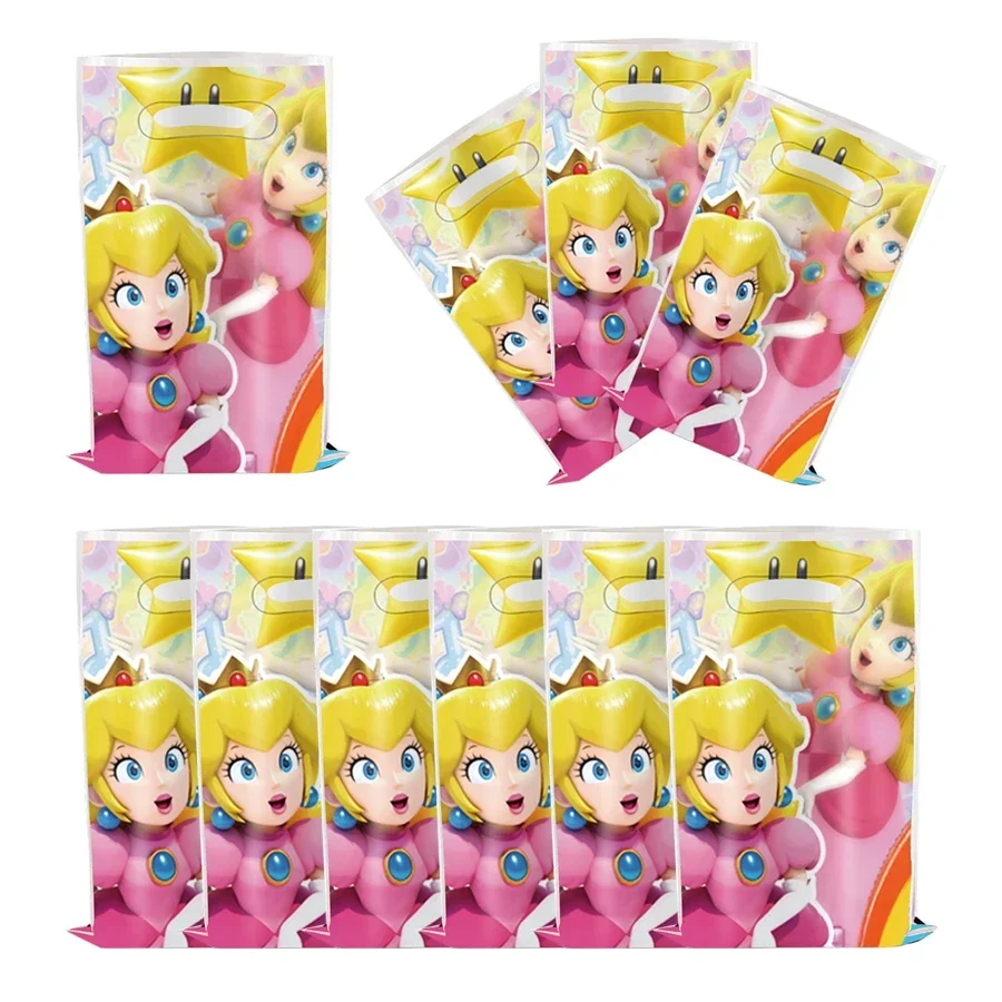 Super Trendige Mario Bros Geburtstagsdekorationen Party-Zubehör Tischdecke Pappbecher Teller Servietten Tasche Set Einweg-Tischgeschirr – Detail 11