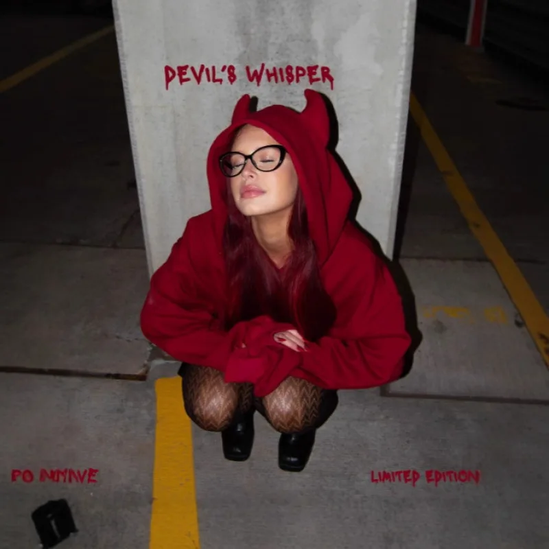 Bluza z kapturem w stylu Y2K Gothic Dark Abi z rogami byka