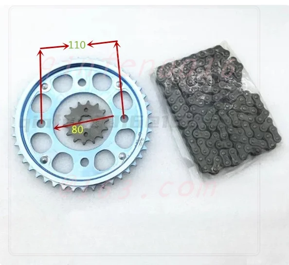 For Honda CBF190R SDH175‑6 Motorcycle Drive Chain Sprocket Kit Chain Set