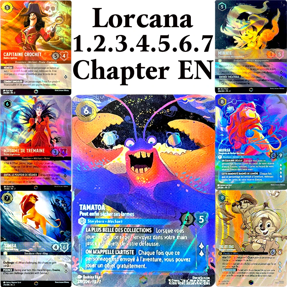 

Lorcana EN Proxy Foil Game Cards Chapter 1/2/3/4/5/6/7 Enchanted TCG Game Cards Shimmering Skies Archazia's Island Azurite Sea