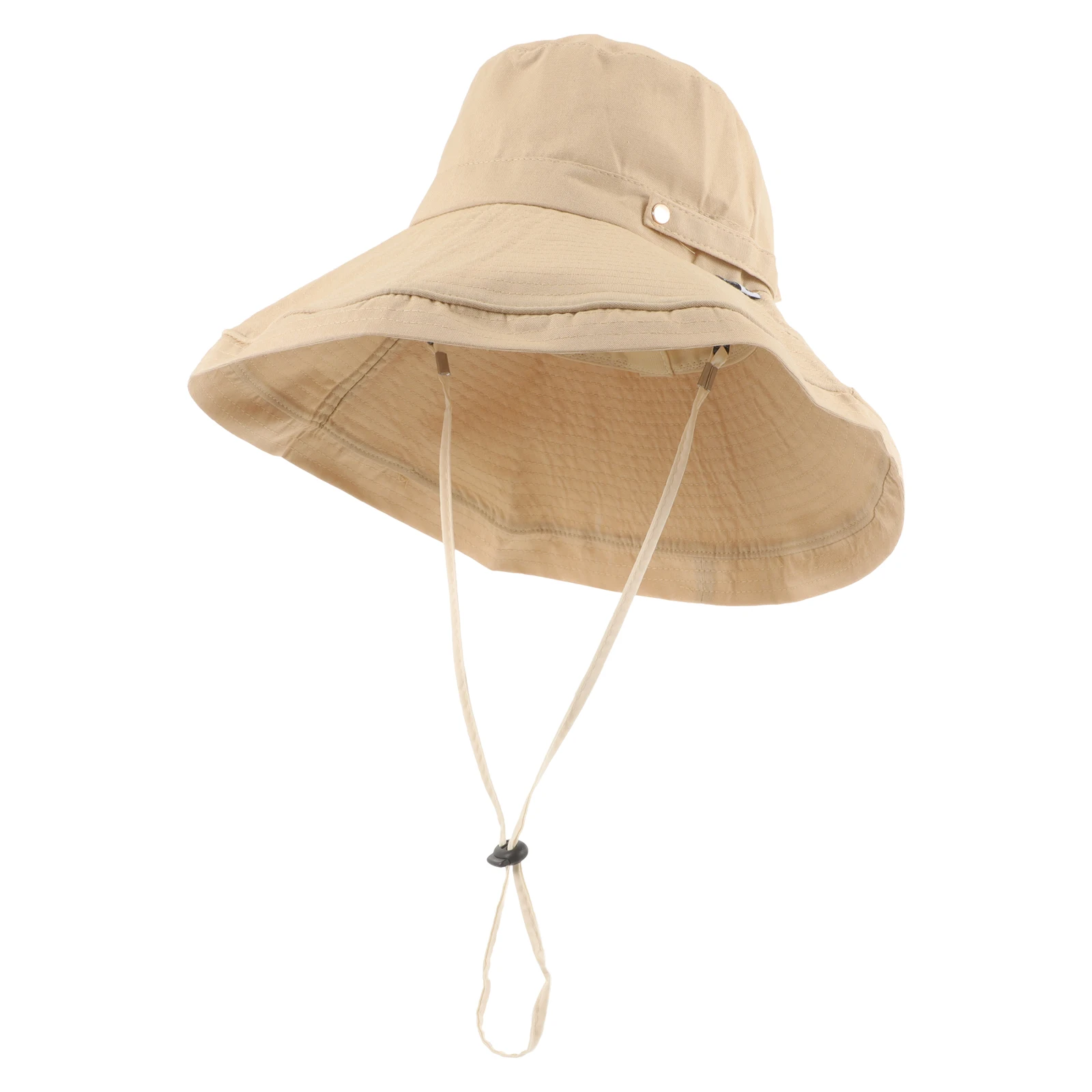 

Sun Protection Bucket Hat Women Breathable Cotton Big Brim Summer Hats for Outdoor Travel Camping Fishing Sun Hat Ladies Style
