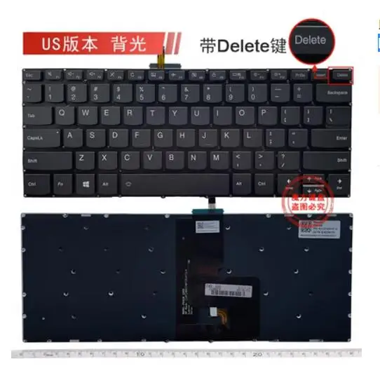 New For Lenovo Yoga 520-14 520 -14IKB 120S-14IAP V14-IWL V14-IIL V14-IKB V14-ADA V14-ARE US Keyboard backlit(delete key)