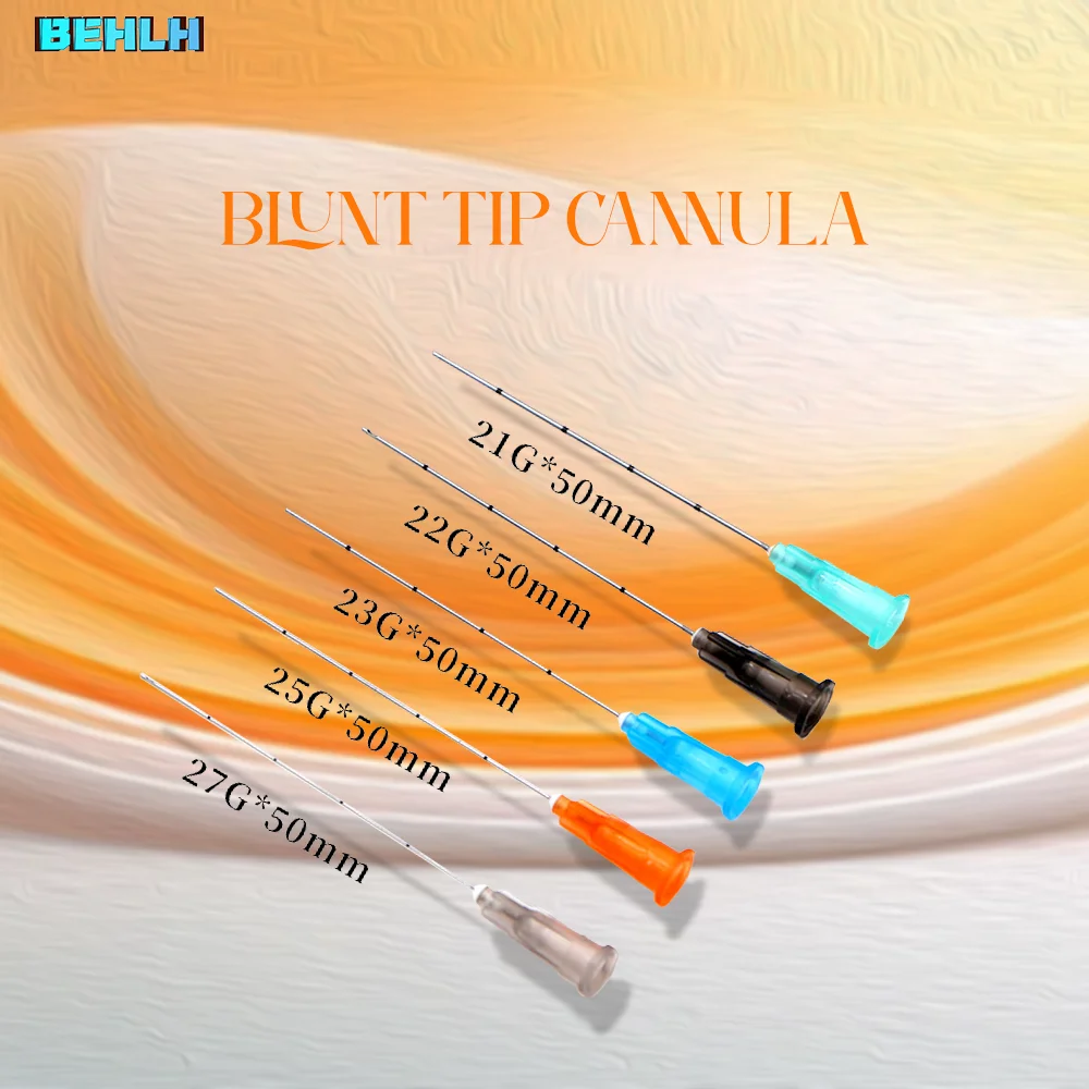 10/20./50PCS 18G 22G 23G 25G 27G canula Micro Blunt tip Cannula for Injectable tool