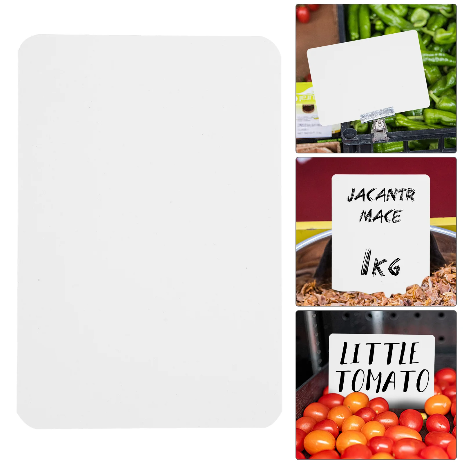 

10Pcs Price Display Tag Sturdy ABS Plastic Stable Shelf Label Tag for Retail Shop Supermarket Multi-Functional Price Display