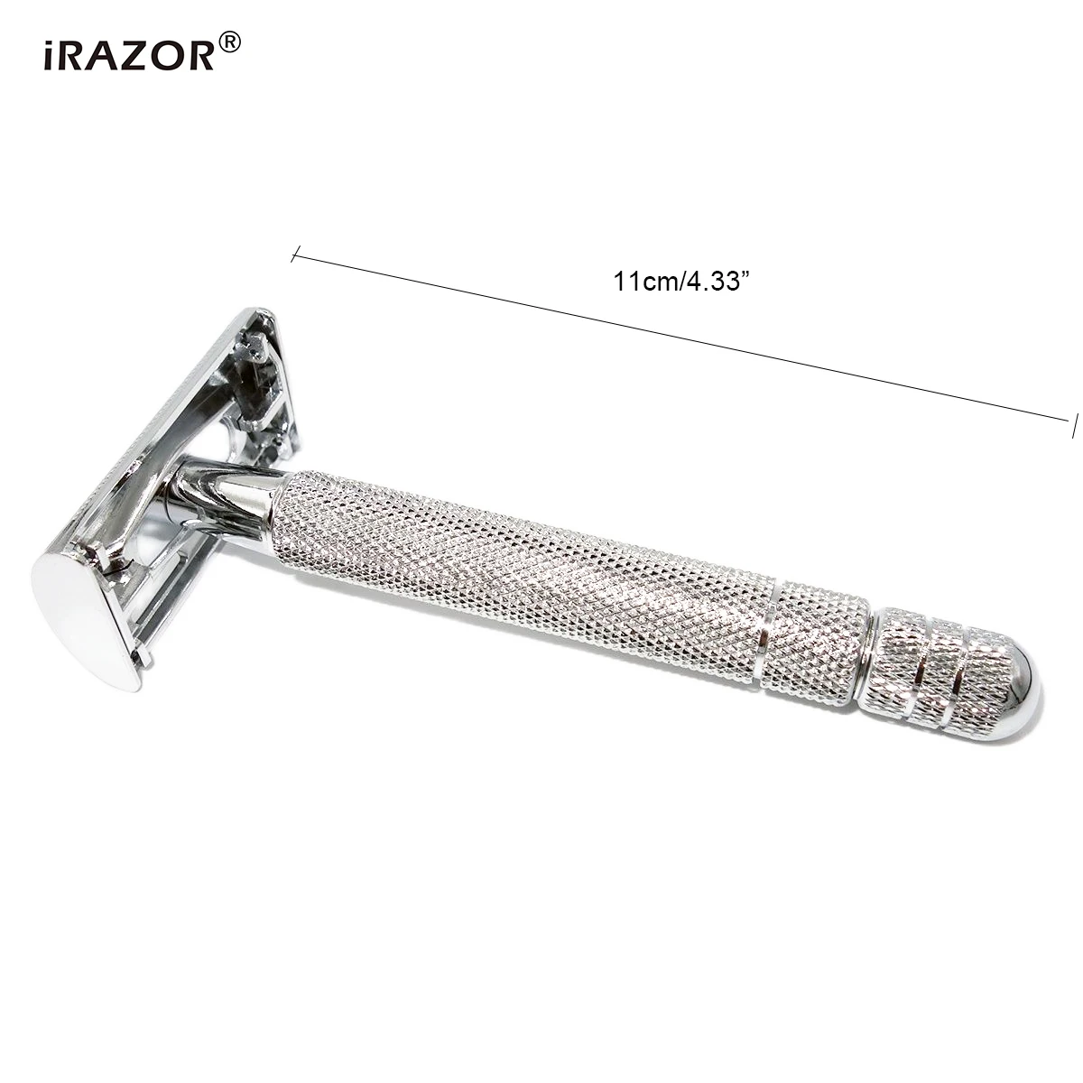 ماكينة حلاقة آمنة مفتوحة بحافة مزدوجة على شكل فراشة من iRAZOR للرجال مع مقبض طويل للحنين 10 قطع أداة مبللة للحلاقة الناعمة والمغلقة #6