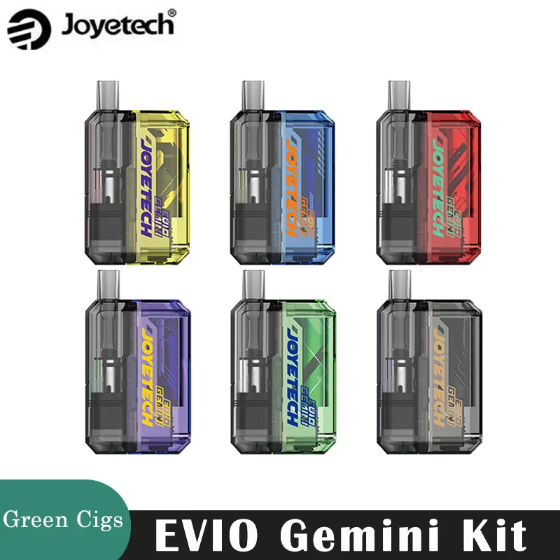 Joyetech บุหรี่ไฟฟ้ารุ่น evio Gemini, บุหรี่ไฟฟ้า650มิลลิแอมป์แบตเตอรี่6.5มล. 1.0ohm แบบตลับตาข่าย