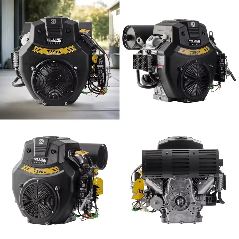 

High Output 739cc 2 Cylinder Engine Forced Cooling OHV Portable Jet OEM Chinese Factory TLJ740 Power