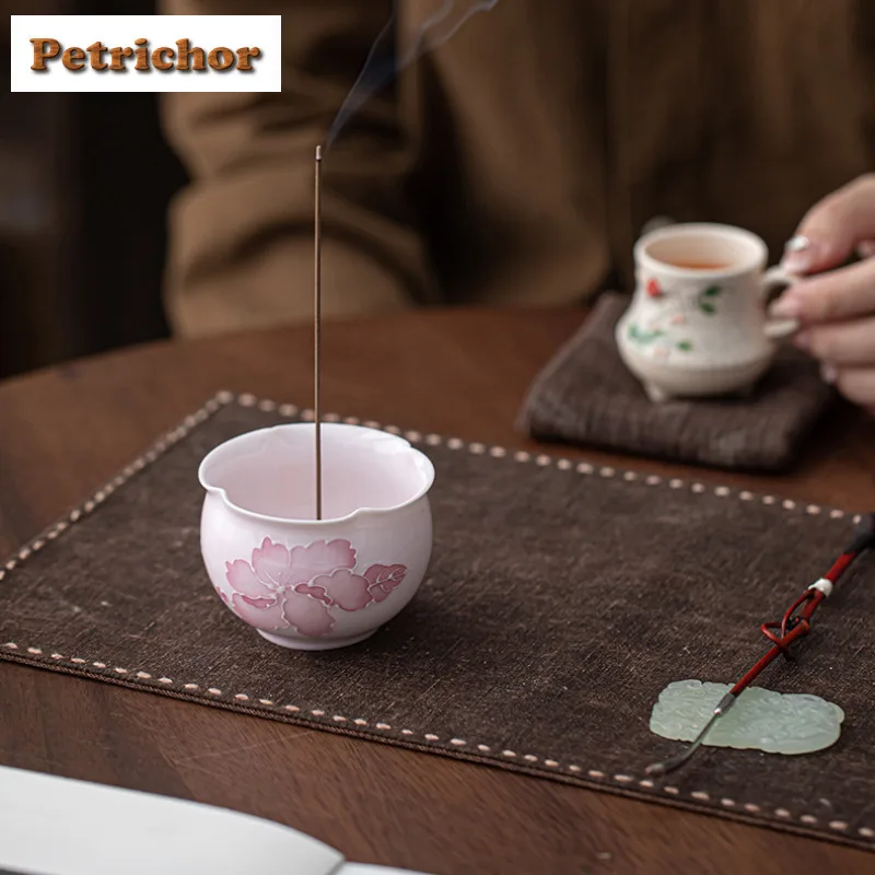 مرسومة باليد زهرة الكركديه حامل البخور البخور الدخان شلال البخور الشعلات عززات مبخرة أدوات المائدة اكسسوارات الحرفية