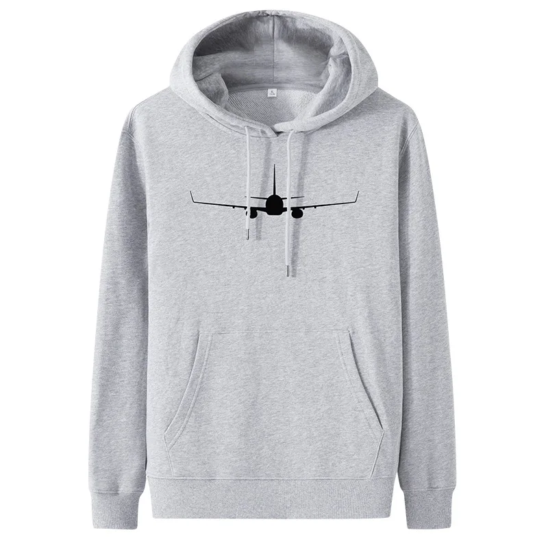 Factory Airliner Pattern Men's Hooded Sweatshirts,Spring and Autumn Models Casual Designer Brand Jackets Hip-hop Hat Pullovers