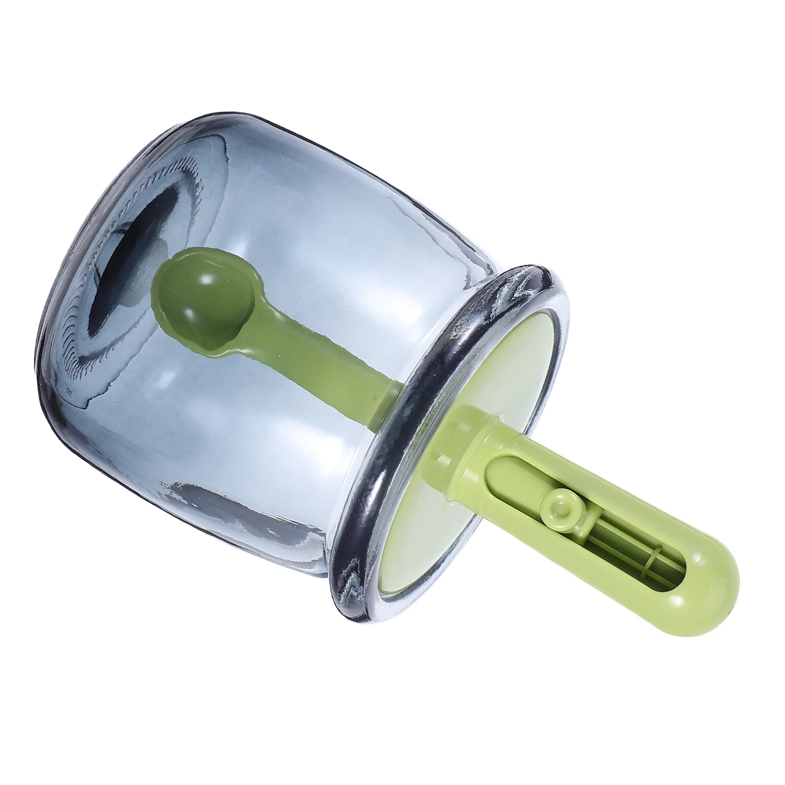 

Multifunctional Condiment Box with Built-in Spoon Airtight Seal Freshness Keeper for Kitchen Seasoning Storage Jar Clear Spice