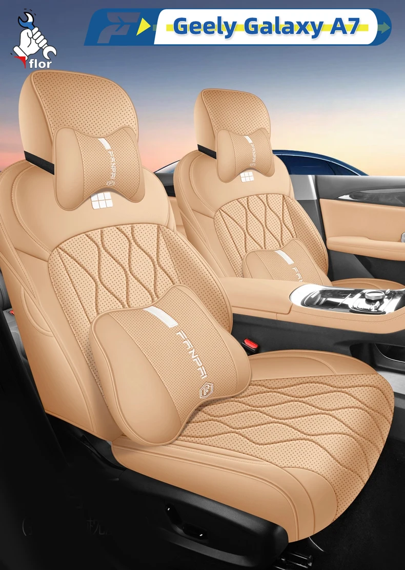 Left-Drive Car Seat Cover For Geely Galaxy A7 2025 Custom Fit Seat Cover Full-Surround Seat Cushion Seat Protection Cover