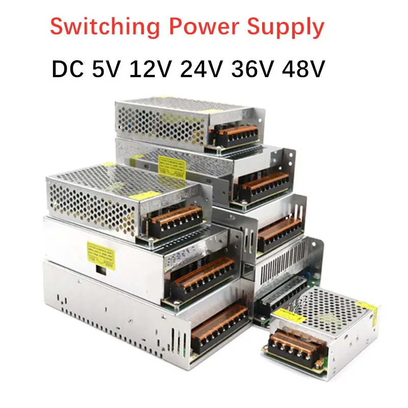 

Lighting Transformers AC 110V 220V to DC 5V 12V 24V 36V 48V Switching Power Supply Adapter 1A 2A 5A 10A 15A 20A 30A LED Driver