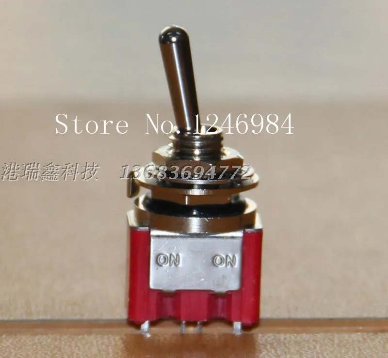 [SA]F8013 splash -in two tranches M6.35 small tripod single toggle switch toggle switch Q11 Taiwan Deli--50pcs/lot