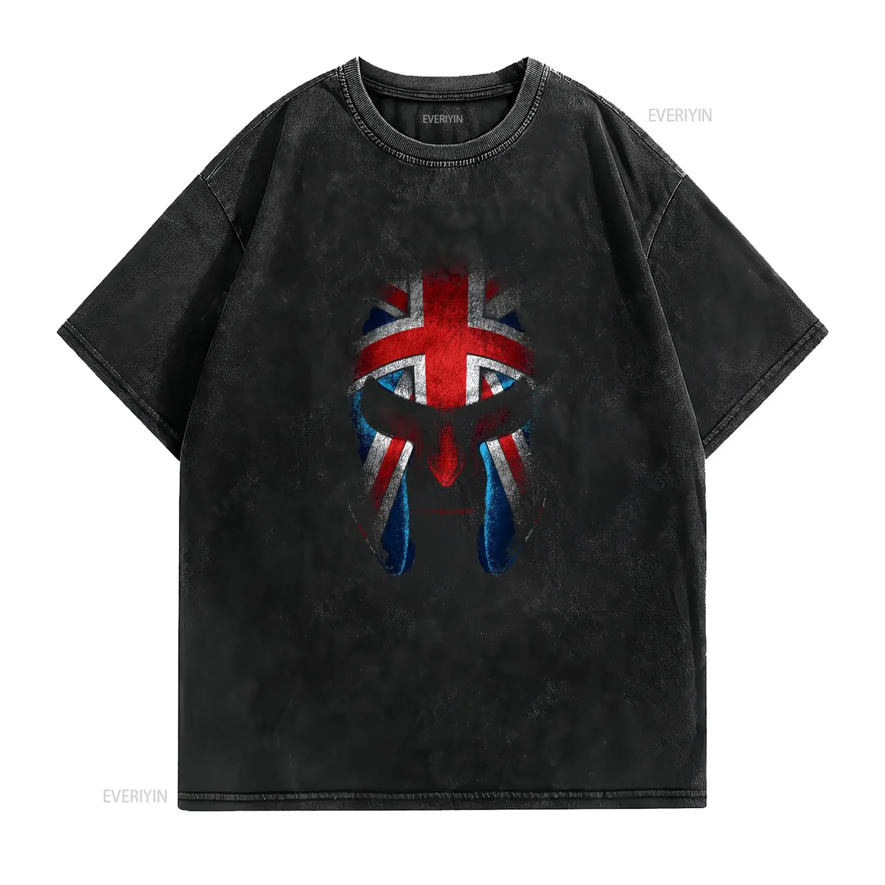 Union Jack T Shirt with Knight Helmet Design Free Personalisation Patriotic Great Britain for Adults Kids Birthday vintage