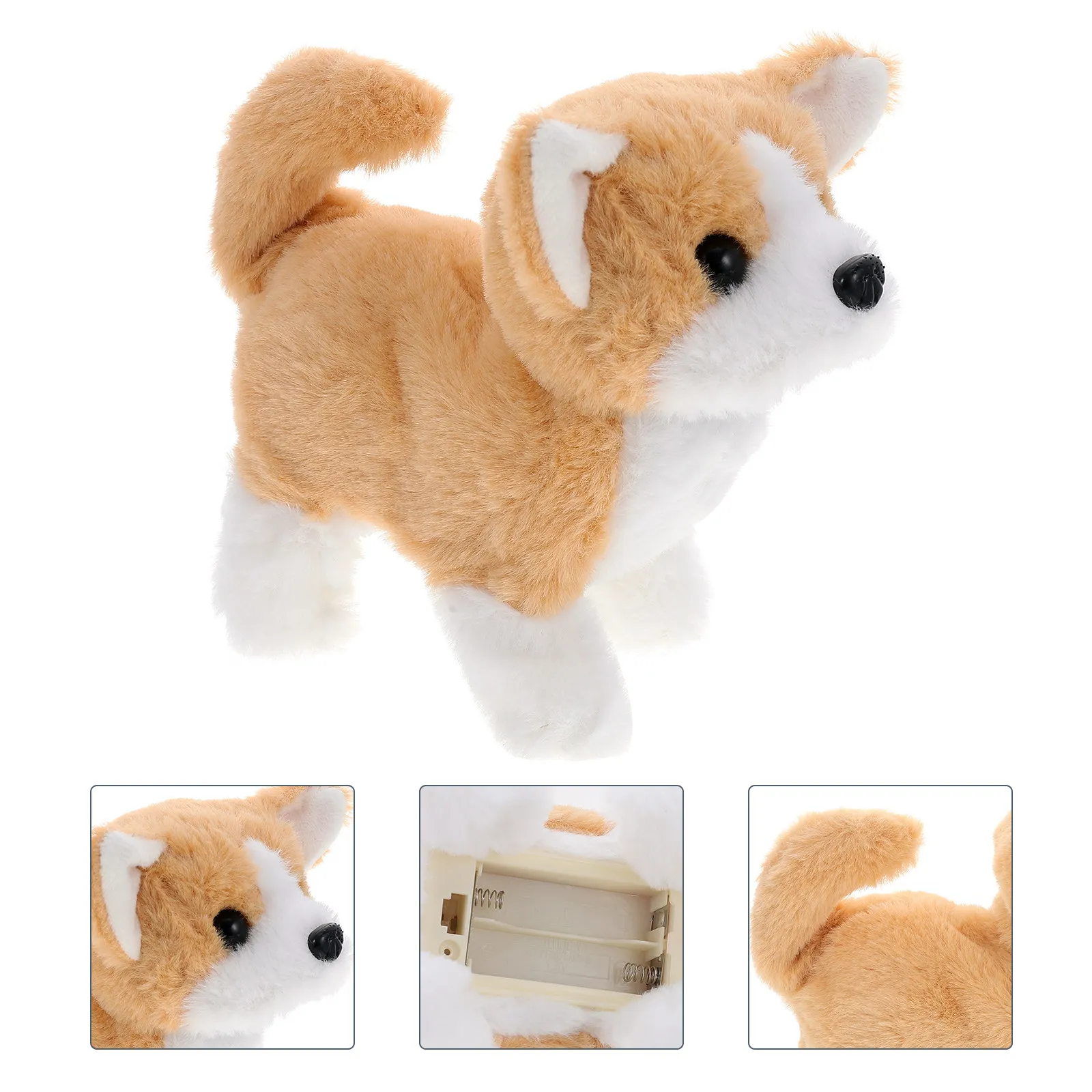 

Электрическая интерактивная игрушка-собака, имитирующая лай и ходьбу, развивающая игрушка для детей, для детской комнаты, детского сада, гостиной