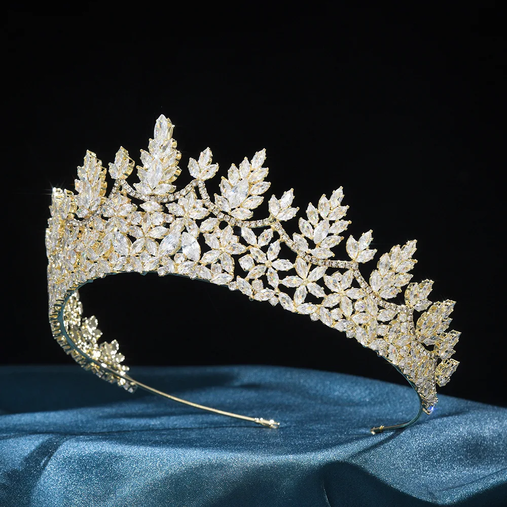 Creative New Retro Bridal Crown Full Diamond Zircon Hair Accessories Wedding Dress Crown 267228