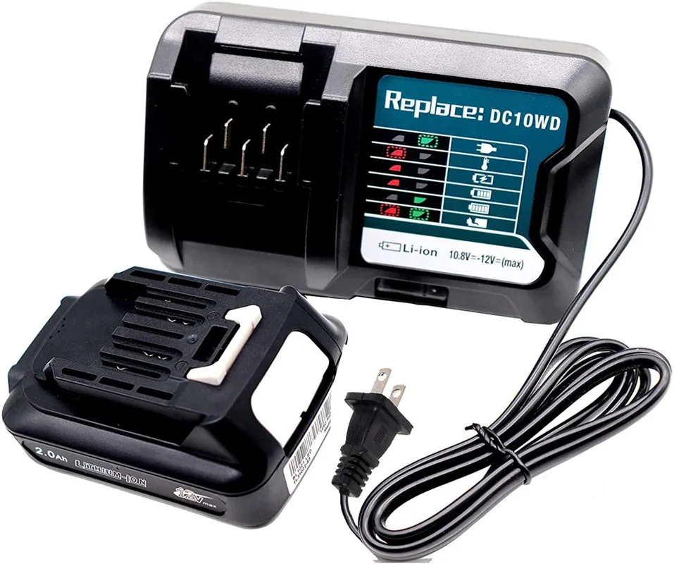 Fast Lithium Battery Charger For Makita 10.8V 12V Dc10Wd / Dc10Sb / Dc10Wc / Bl1015 / Bl1016 / Bl1021B / Bl1041B Led Charger