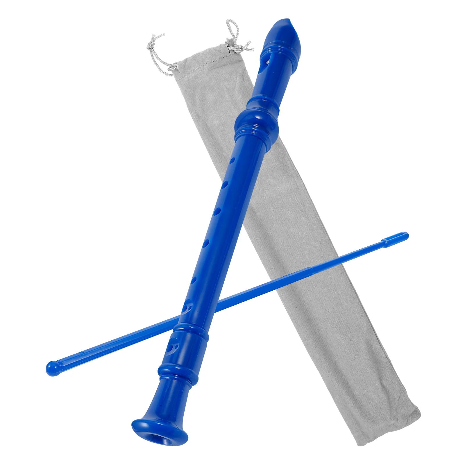 

Flute Bag Kids Instruments Number Blue Flannel Beginner Practice Clarinet for Child