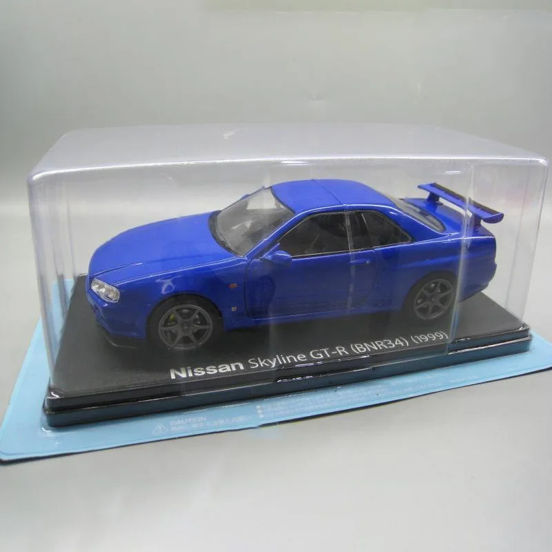 1/24 Scale Nissan Skyline GTR BNR34 1999 Alloy Car Model Collection Ornaments