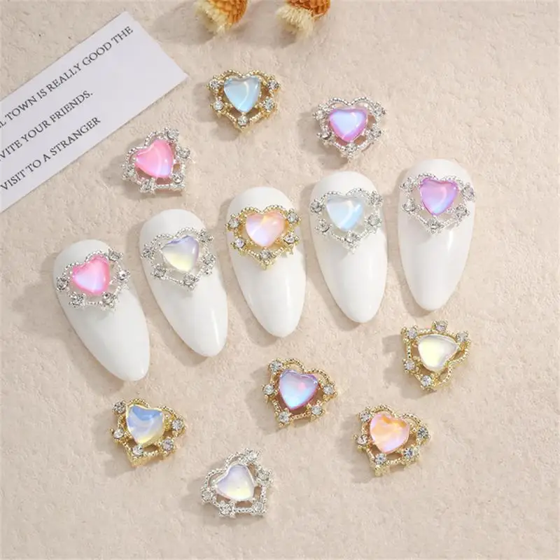 

Nail Rhinestones Peach Heart Durable And Firm Small And Portable Don't Hurt Nails Full Color Beauty And Health Love Nail Drill