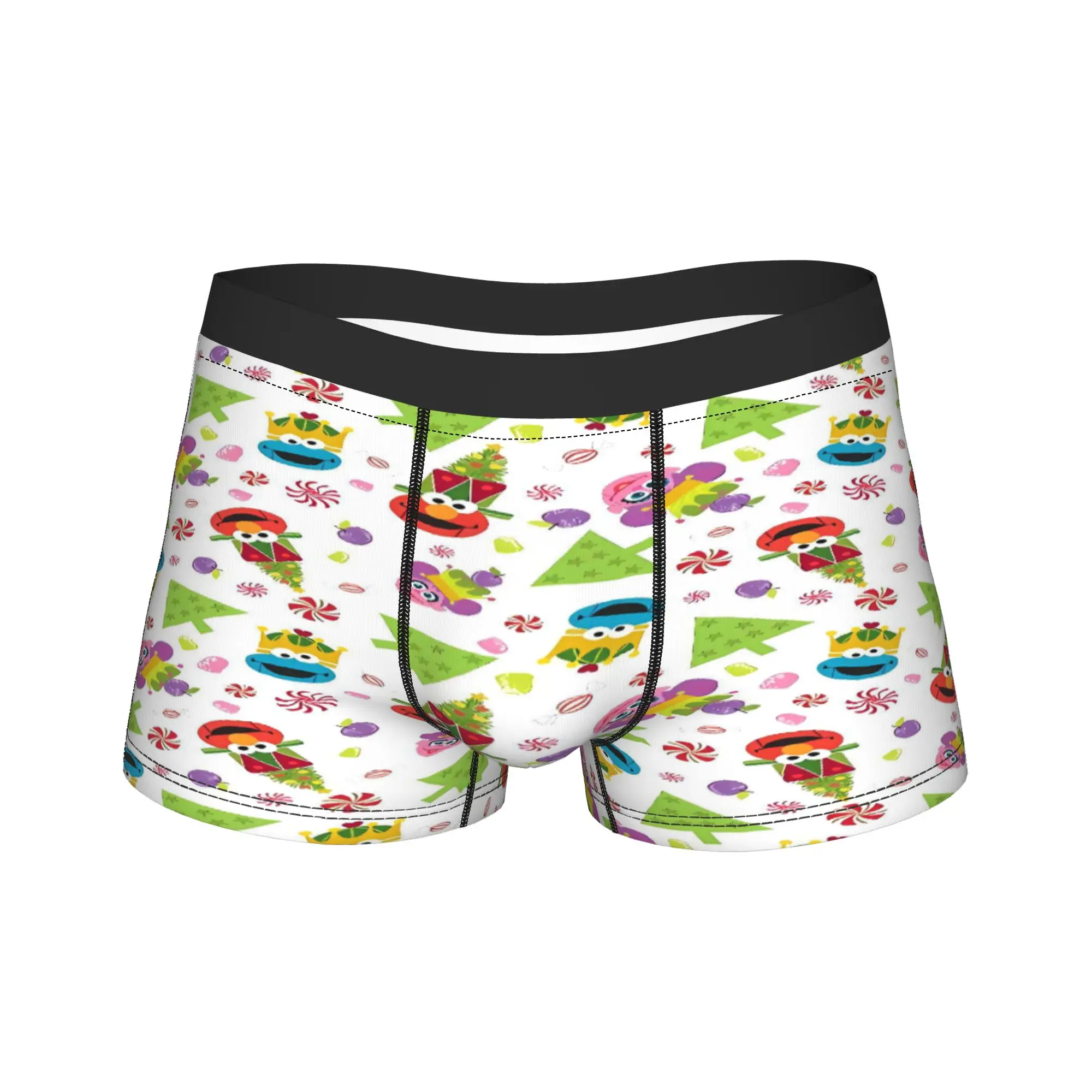Sesames Streets Underwear  Men Panties Design Comfortable Trunk Hot Sale Boxer Brief Plus Size