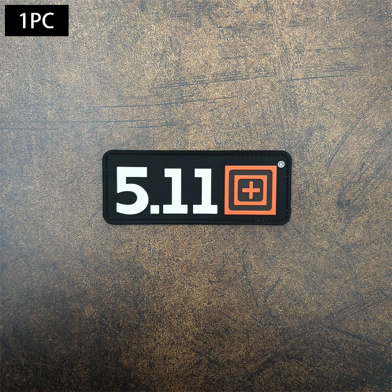

1PC5.11 3DPVC Material Patch, Hook & Loop Tactical Morale Badge - Multi-coloured, perfect for armbands, backpacks, and clothing