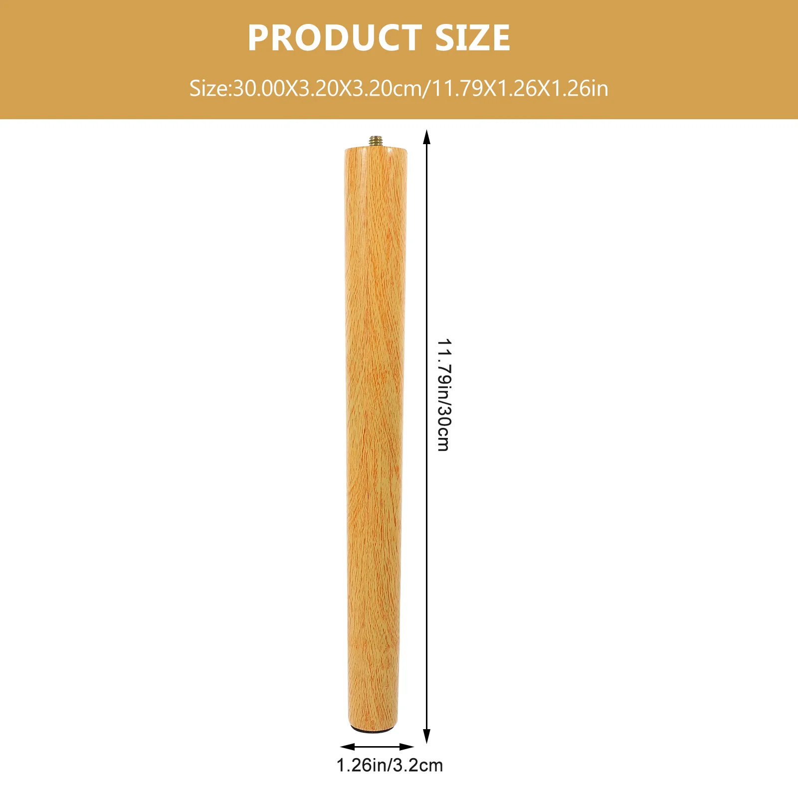 1Set Wooden Table Legs Solid Wood Furniture Feet for Desk Sofa Bed Replacement Heavy Duty Cabinet Legs Easy Install