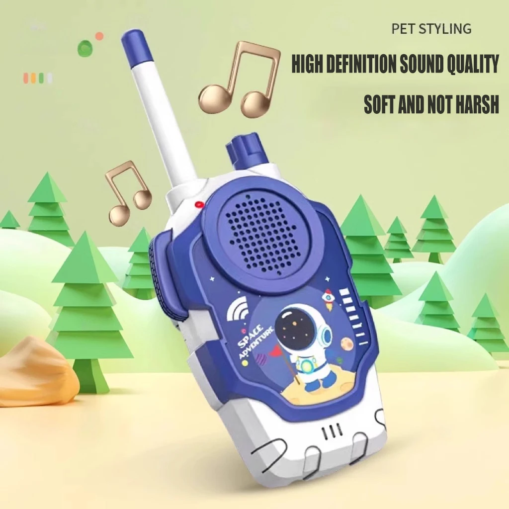 2 قطعة أجهزة الاتصال اللاسلكية الكرتونية لعبة أطفال داخلي في الهواء الطلق HD الحوار اللاسلكي البيني التفاعل بين الوالدين والطفل لعب صبي الفتيات هدية