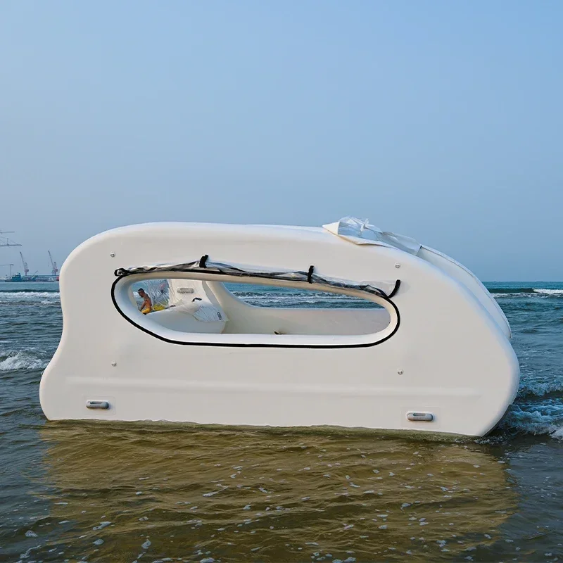 Manufacturer Hot Selling Spot Goods Water Rafting Drop Stitch PVC Electric Inflatable Floating Boat Houseboat Catamaran