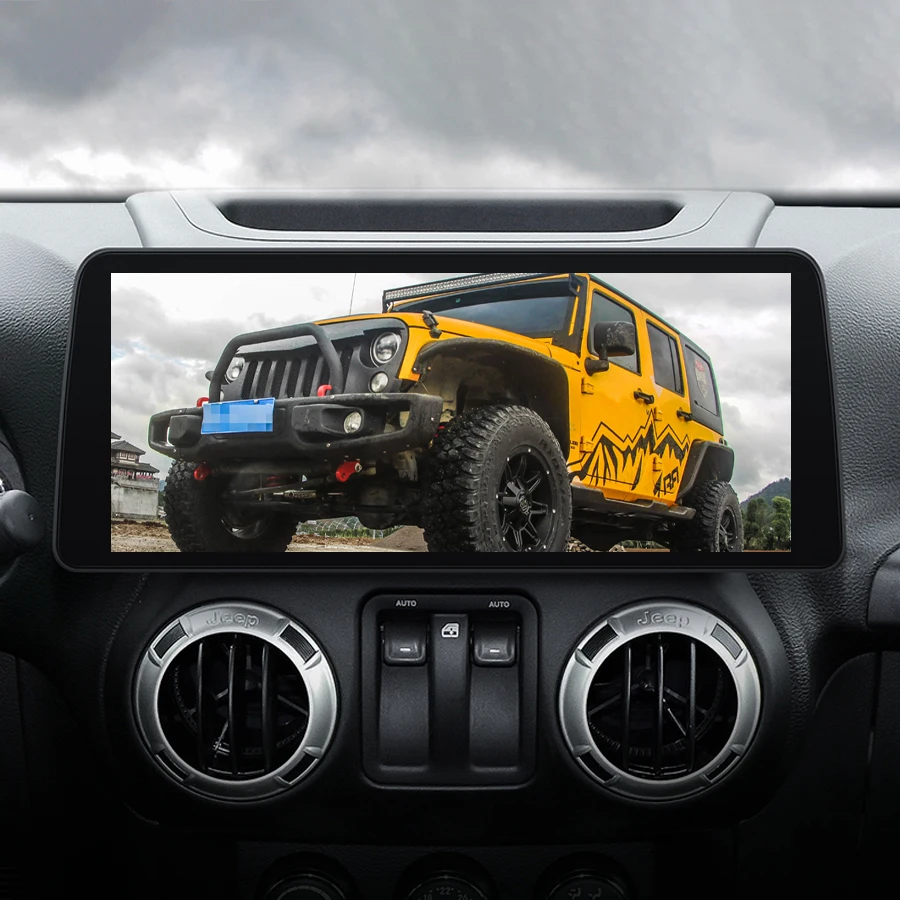 

12,3 "Android 13 мультимедийный видеоплеер для Jeep Wrangler 3JK 2015 2016 2017, авторадио, GPS-навигация, стерео, беспроводной CarPlay