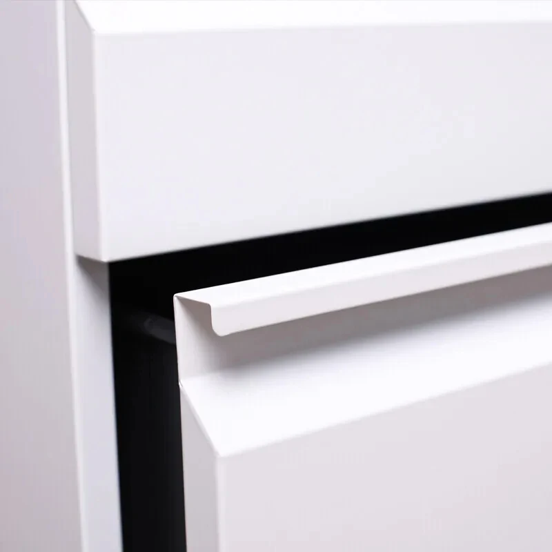custom.Black Mobile 3 Drawer File Cabinet with Gooseneck Handle and Wheels Home Office