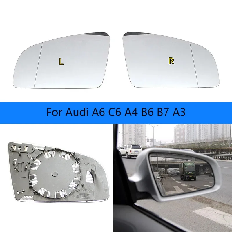 

Electrically Heated Side Mirror Glass for Audi A6 C6 / A4 B6 B7 / A3 OEM：8E0 857 535 E / 8E0 857 536 E