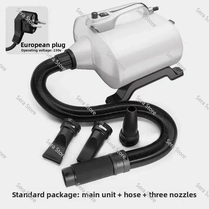 Professional Pet Salon Water Blower,Dual‑Motor High‑Power Low‑Noise Force Dryer For Large Dog Grooming Drying 3000W