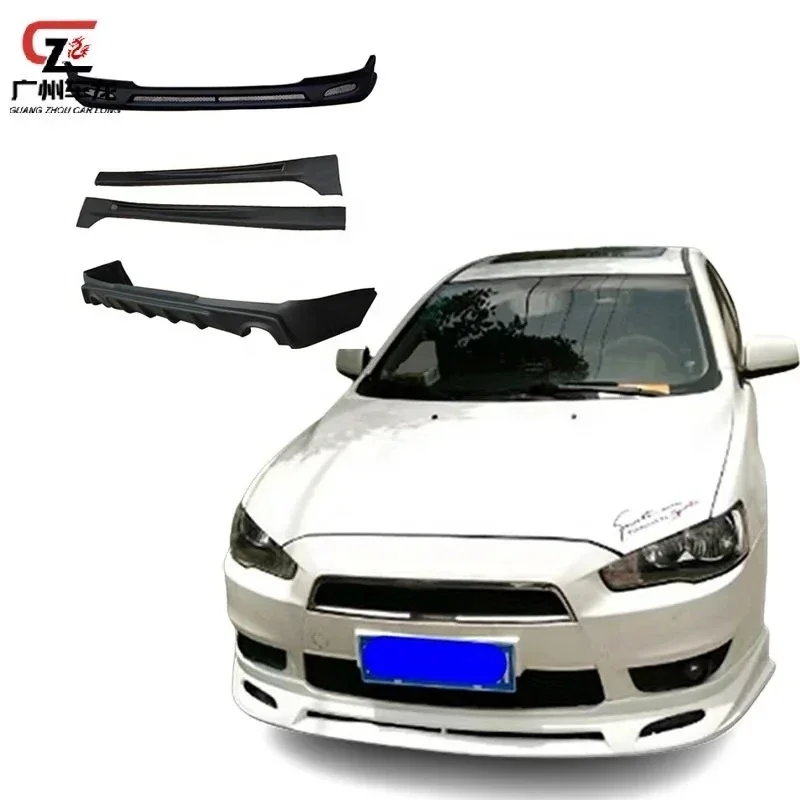 Factory Direct ABS Material Car Bumper Front Lip Rear Lip Side Skirts for Mitsubishi Lancer 2009-2012 Car Bodykit Norsen