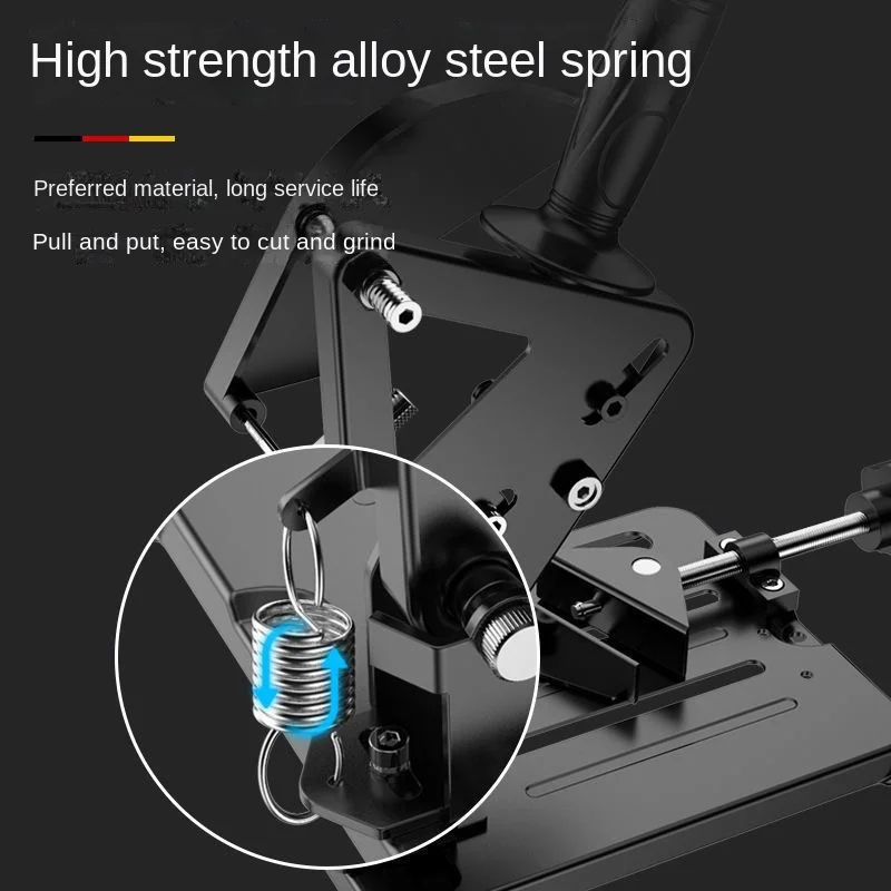 Cast Iron Angle Grinder Stand 100-125mm Bracket Holder Support Cutter Power Tool Accessory for Angle Grinder