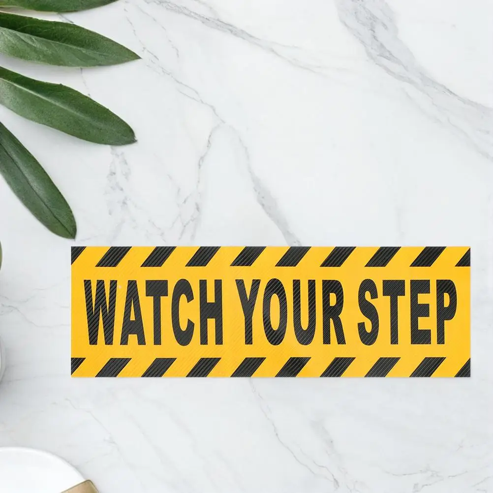 Adesivi antiscivolo Indicatori di sicurezza per pavimenti Applique Segni di messaggi Avviso in PVC Avviso ufficio