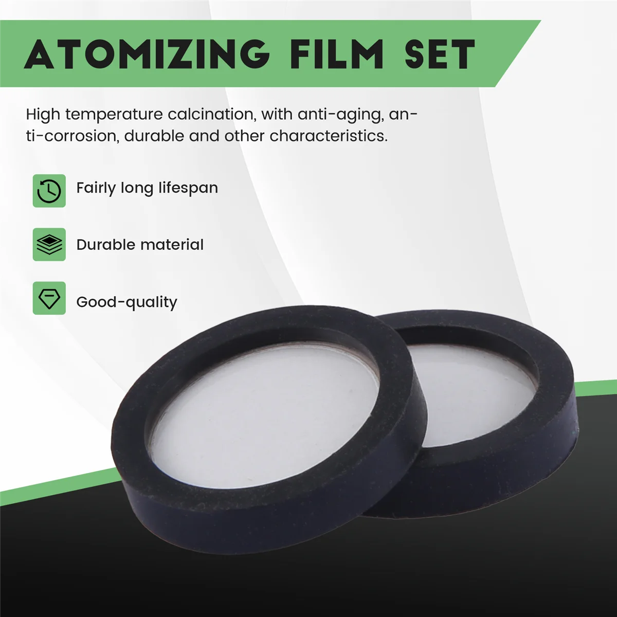 N85R 12Pack Ultrasonic Mist Maker Fogger Ceramics Discs for Humidifier Parts Transducer Discs with Cap Tool