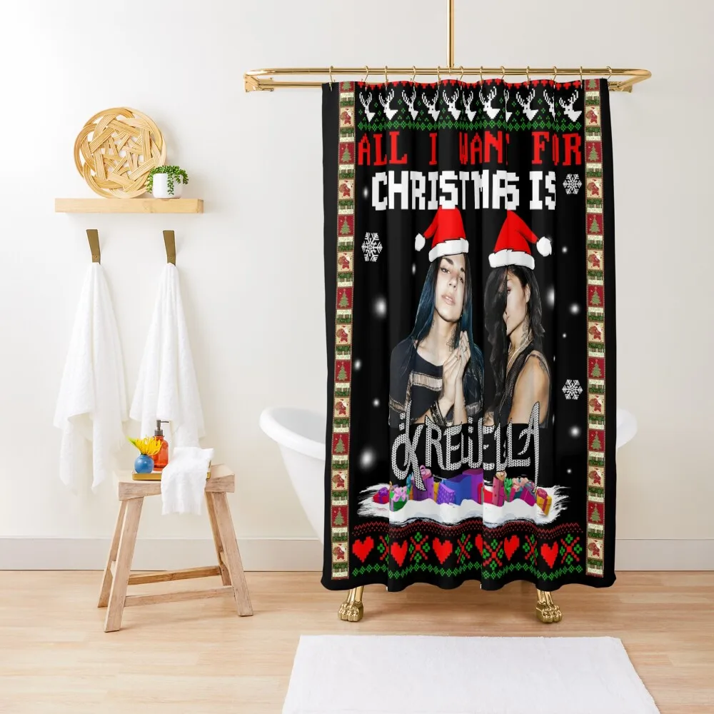 

All I Want For Christmas Is KRW Shower Curtain For Bathrooms Set For Bathroom Bathroom Shower Curtain