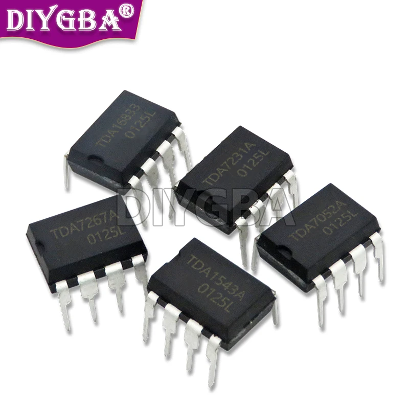 Chipset DIP 100% nuevo, 10 piezas, TDA2822M, TDA2822, DIP-8, TDA4605, TDA1543A, TDA1543, TDA7052A, TDA7052