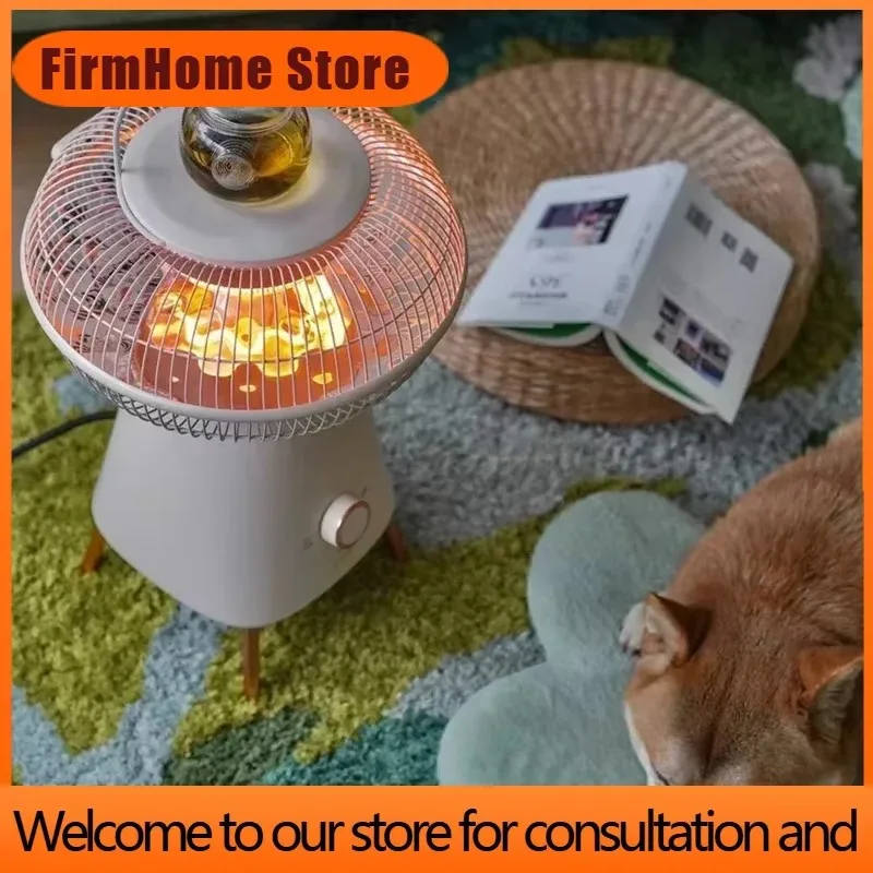 FirmHome StoreSmall Solar Heater Household Energy Saving Air Heater Small Silent Carbon Fiber Heating Oven Electric Fireplace