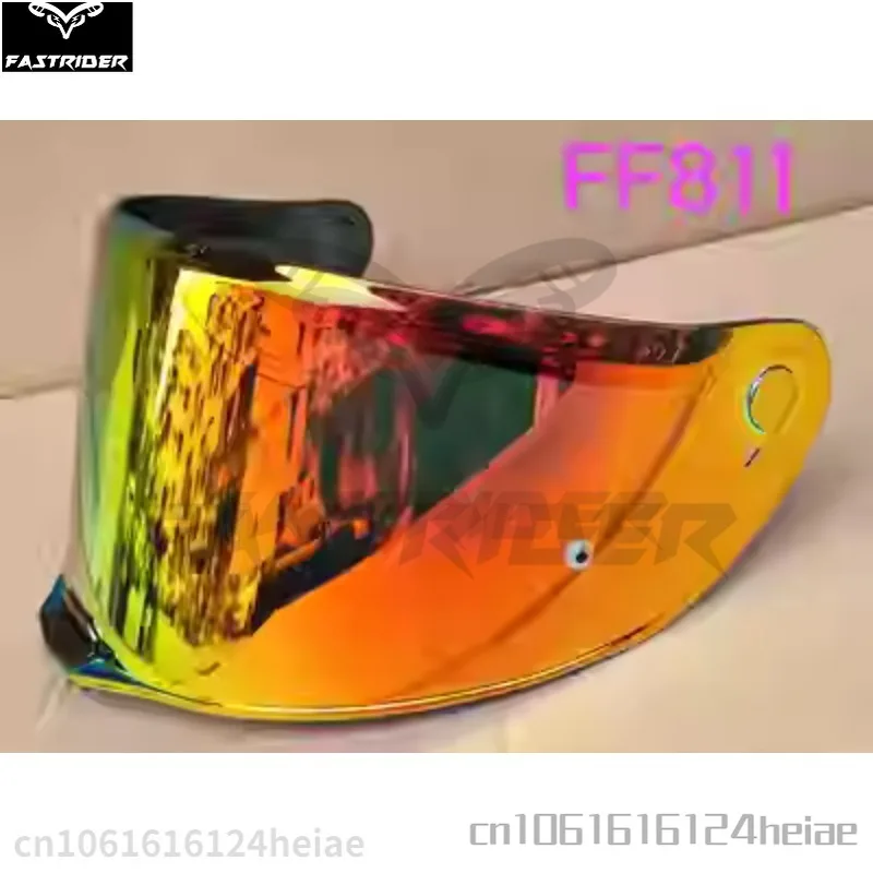 Viseras originales LS2 FF811, casco de motocicleta de cara completa, lente de Color, visera negra y plateada, pegatina antiniebla Original