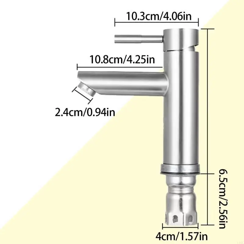 Praktische badkamer wastafel Tap enkele mixer handig voor warm en koud water met stevige roestvrijstalen cartridges y4qc